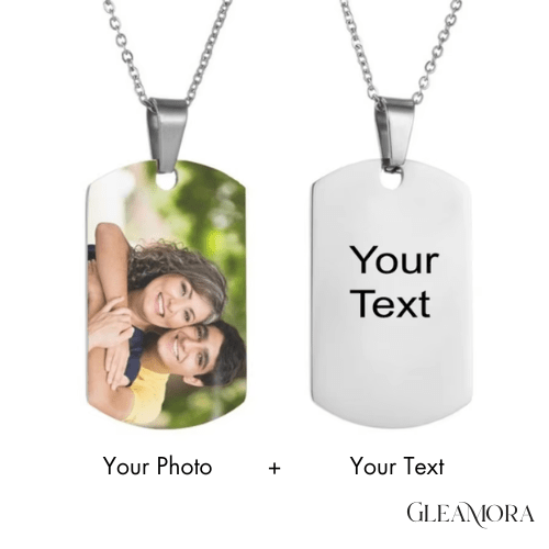 Personalized Photo Engraved Necklace - Gleamora