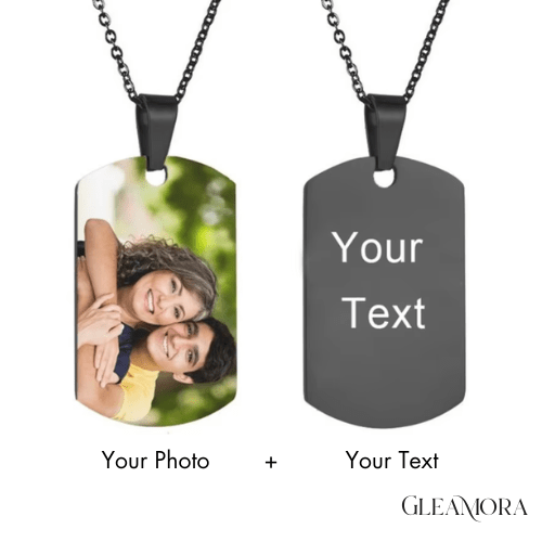 Personalized Photo Engraved Necklace - Gleamora