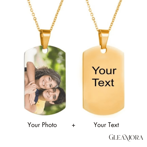 Personalized Photo Engraved Necklace - Gleamora