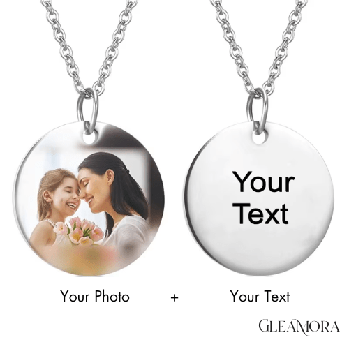 Personalized Photo Engraved Necklace - Gleamora